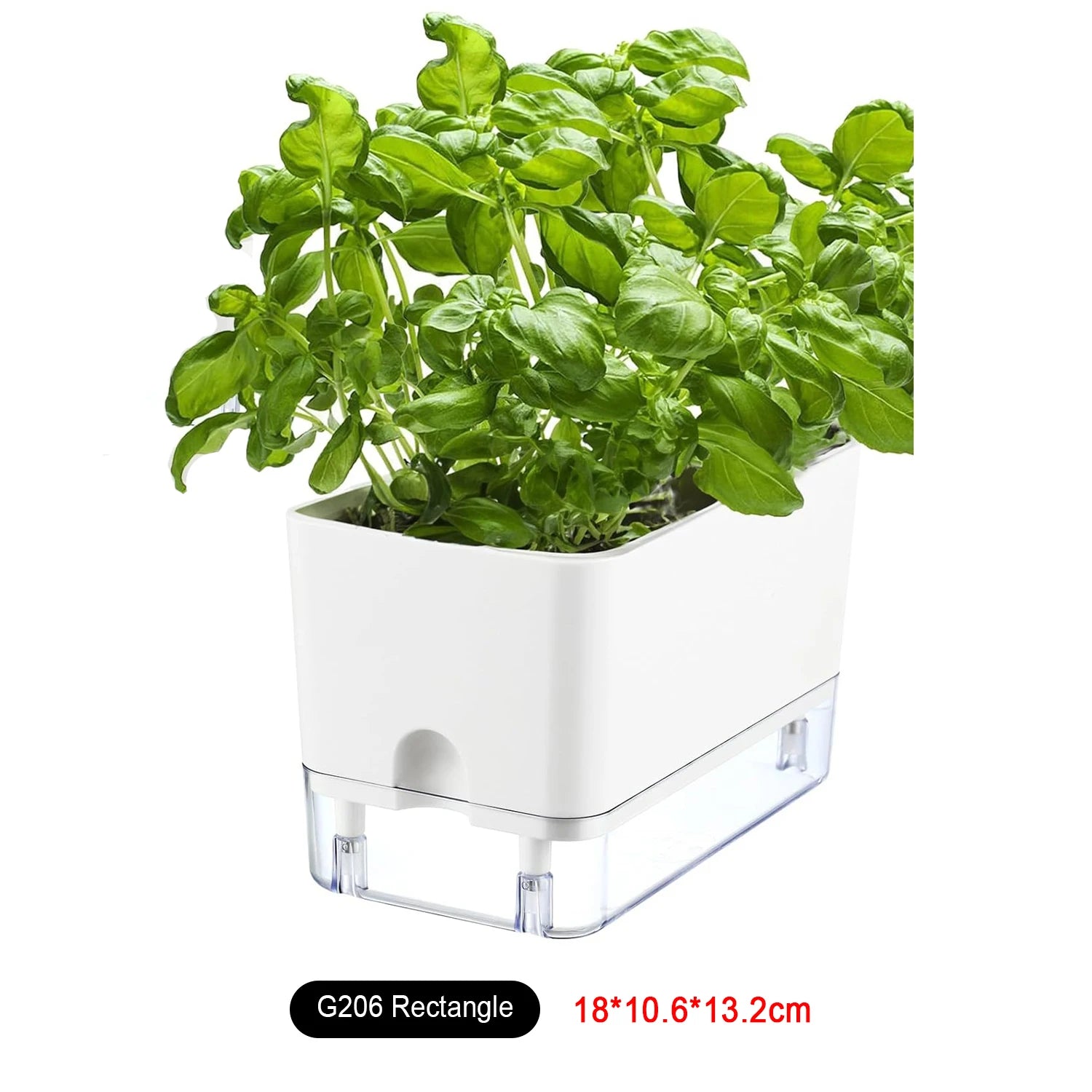 Lazy Self-Watering Plant Pot – Modern Double-Layer Design with Smart Cotton Wick | Indoor & Outdoor