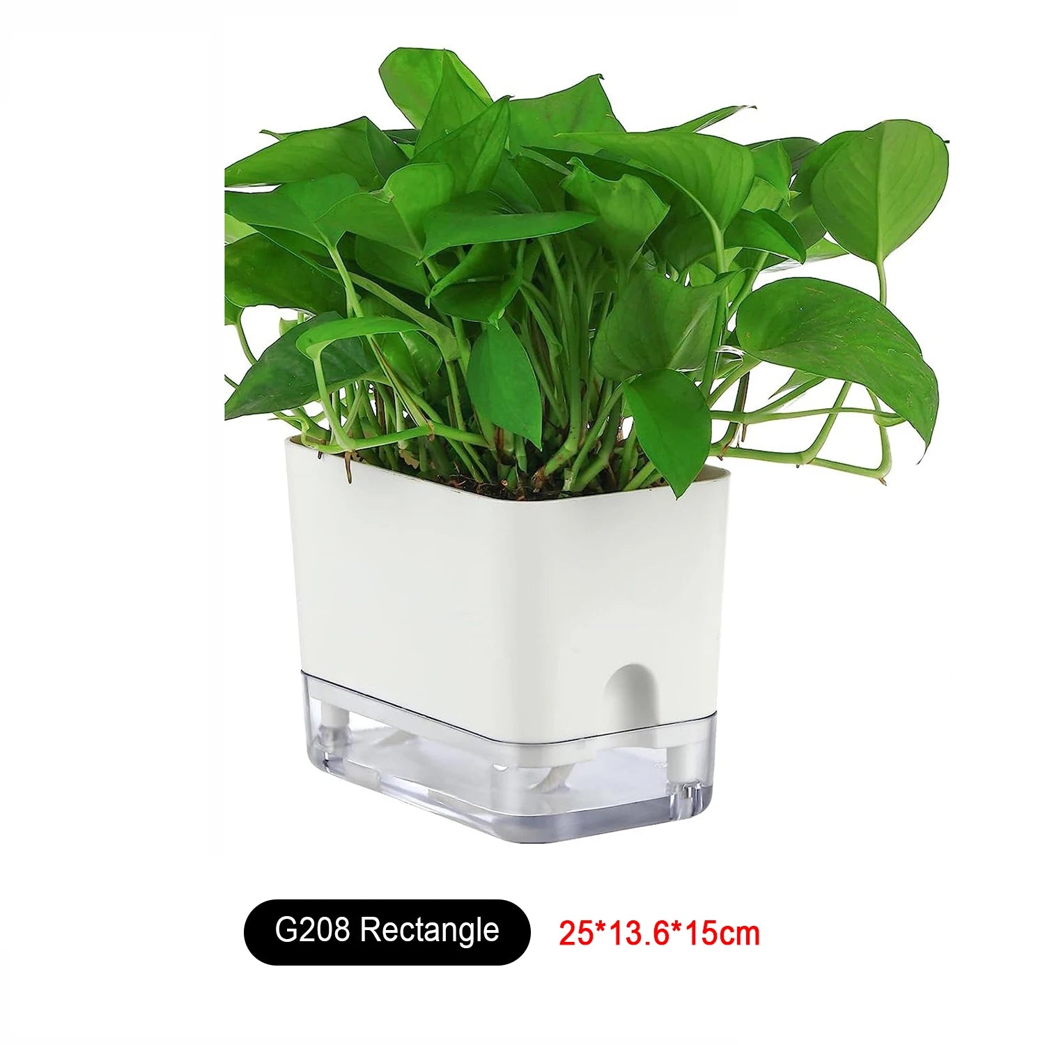 Lazy Self-Watering Plant Pot – Modern Double-Layer Design with Smart Cotton Wick | Indoor & Outdoor