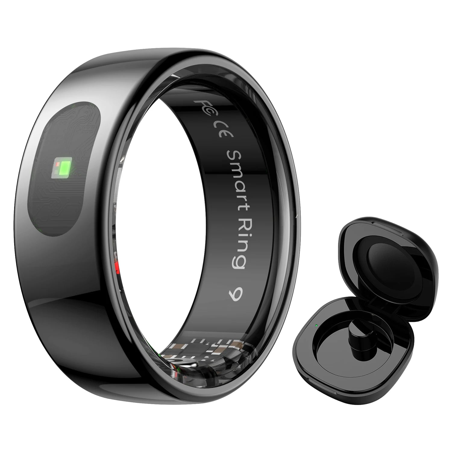 R08 Smart Ring – Touch Control, Health Monitor & Waterproof IP68, Skin Temp Tracker