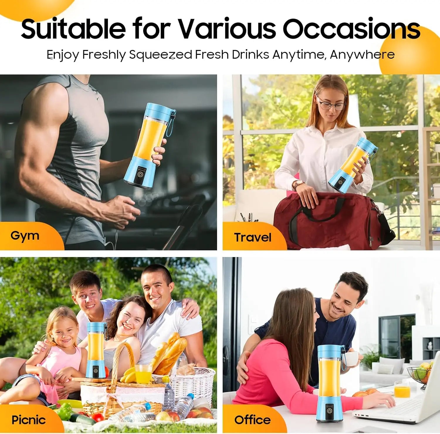BlendGo – Personal Size Cordless Blender | Smoothies & Shakes On-the-Go