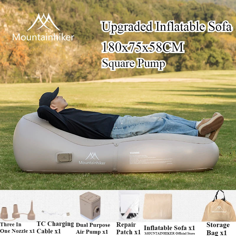 „CloudRest™ Pro – Inflatable Sofa Mattress for Camping, Travel & Chill”