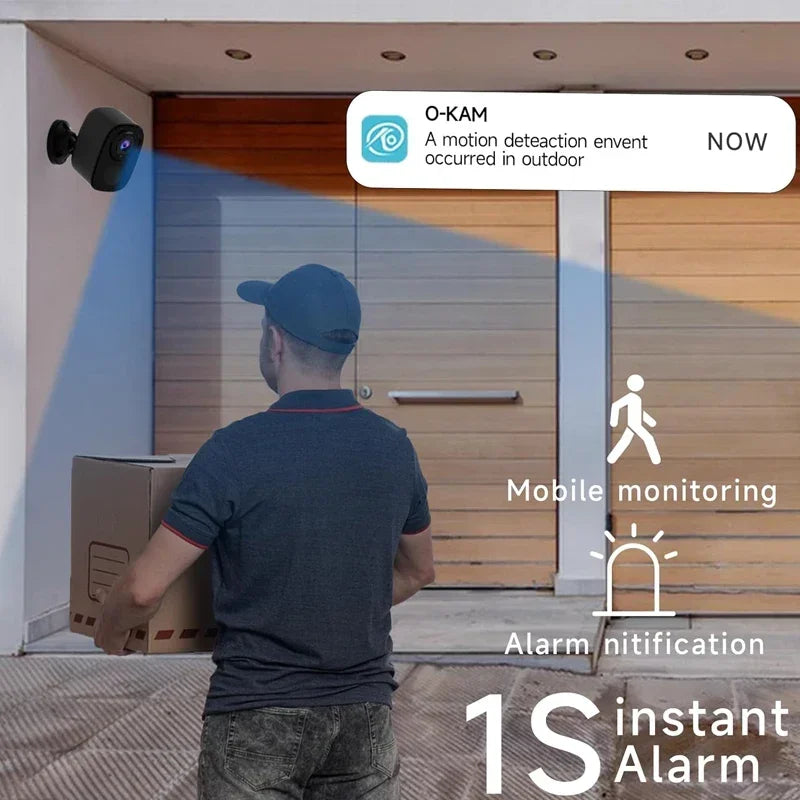 GuardianVision™ 2K Wireless Outdoor Security Camera – AI Motion Detection, Siren & Night Vision, IP66 Waterproof