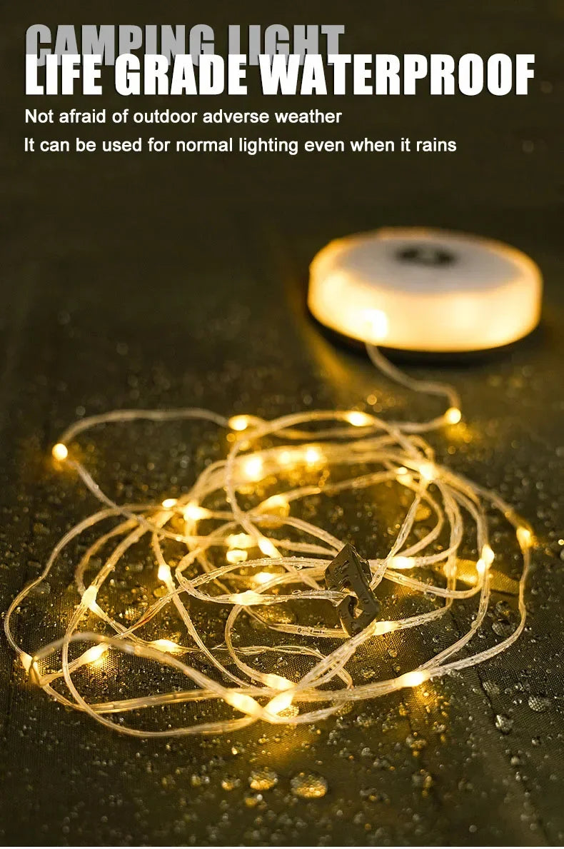 LumiTrail  Camping Lantern Line – Light, Power & Vibes in One