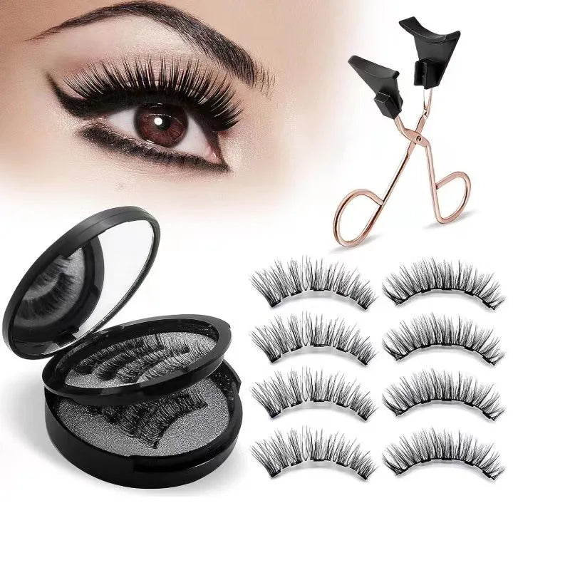 Magnetic  Eyelashes Kit - Natural Look  ,Waterproof& Reusable Beauty Must-Have