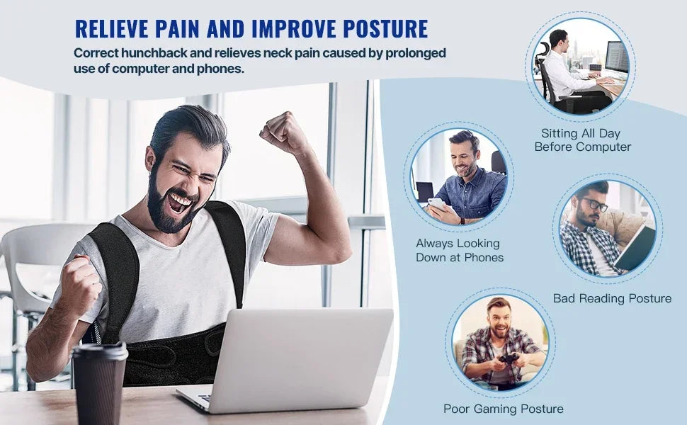 Back Posture Corrector – Relieve Pain & Improve Alignment