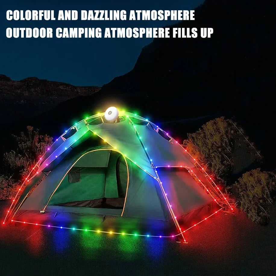 LumiTrail  Camping Lantern Line – Light, Power & Vibes in One