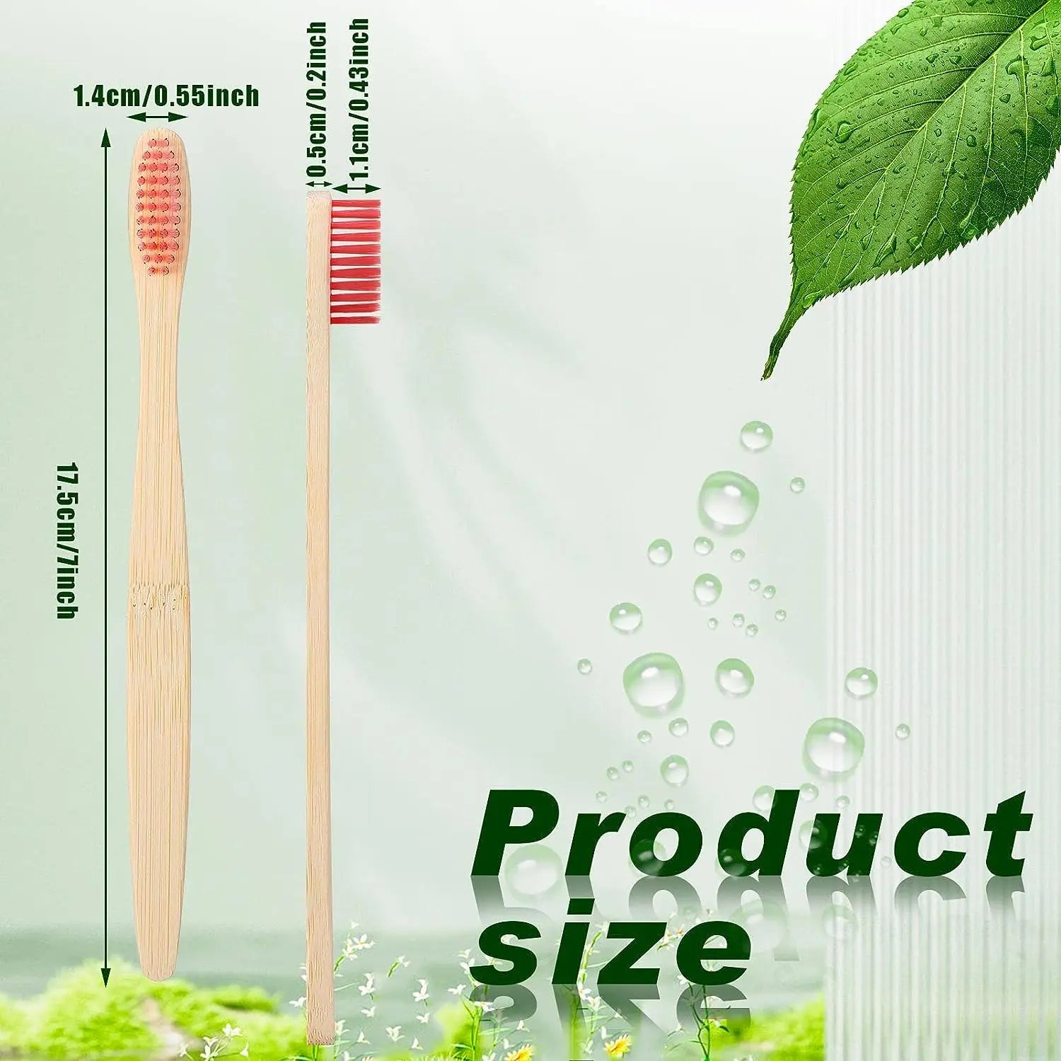 100-Pack Eco Bamboo Toothbrushes – Soft Bristles, Biodegradable & Reusable | Zero Waste Vegan Oral Care