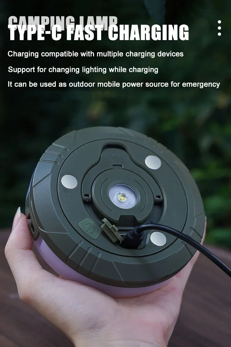LumiTrail  Camping Lantern Line – Light, Power & Vibes in One
