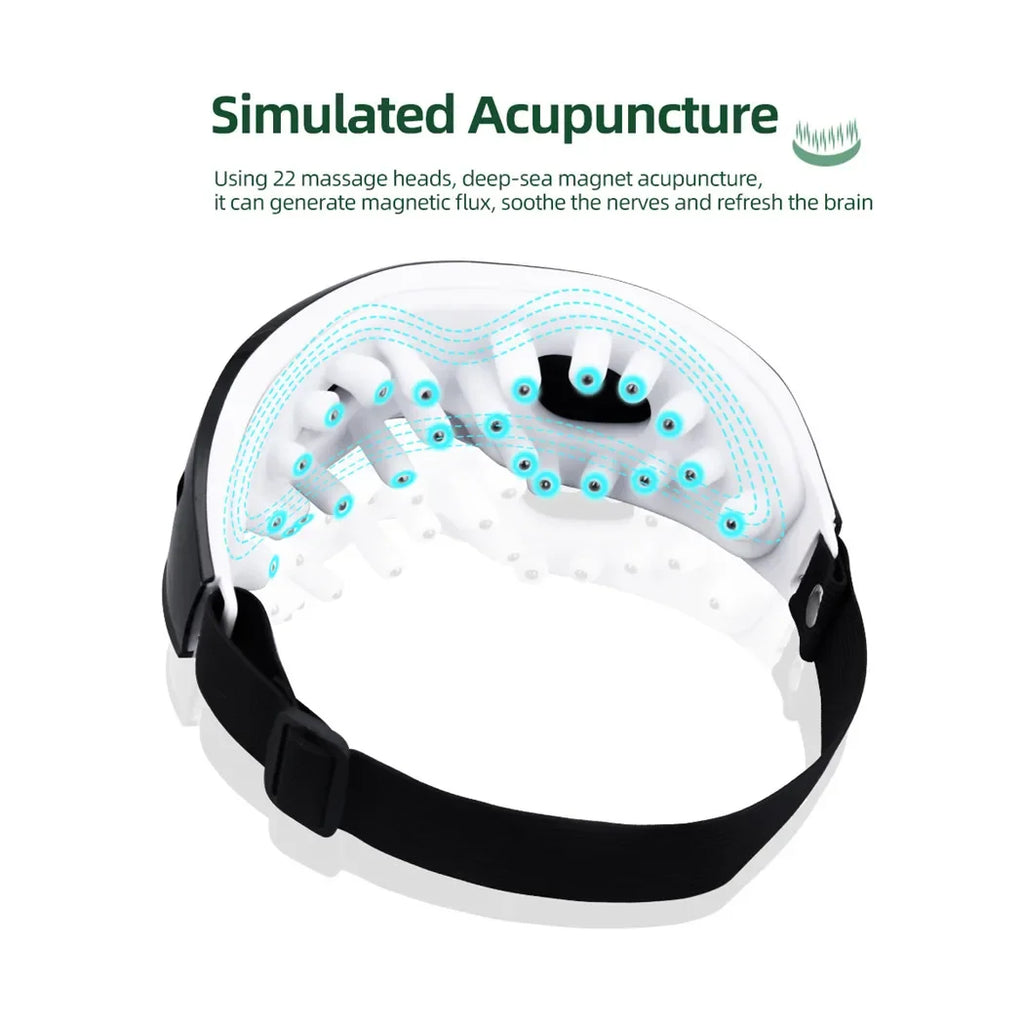 Smart Eye Massager with Magnetic Therapy – 9 Modes for Fatigue Relief