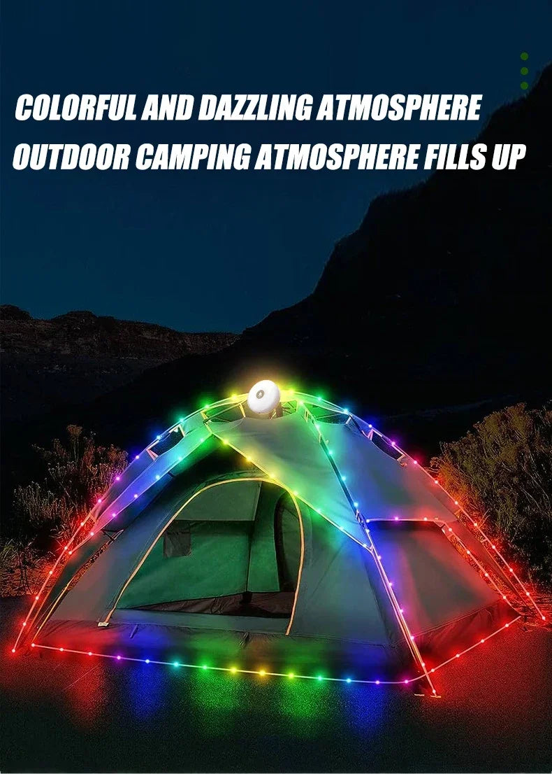 LumiTrail  Camping Lantern Line – Light, Power & Vibes in One