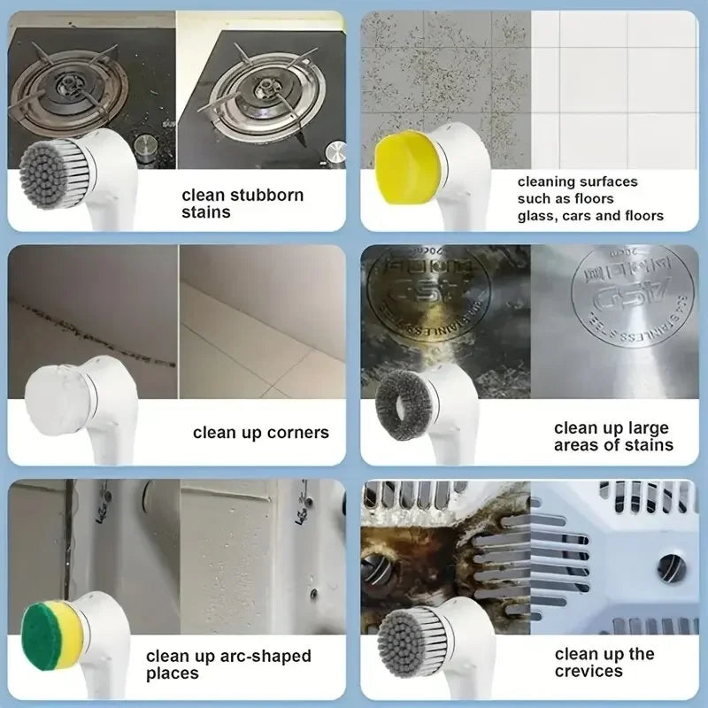 Five in One Multifunctional Electric Cleaning Brush for home Bestseller!!