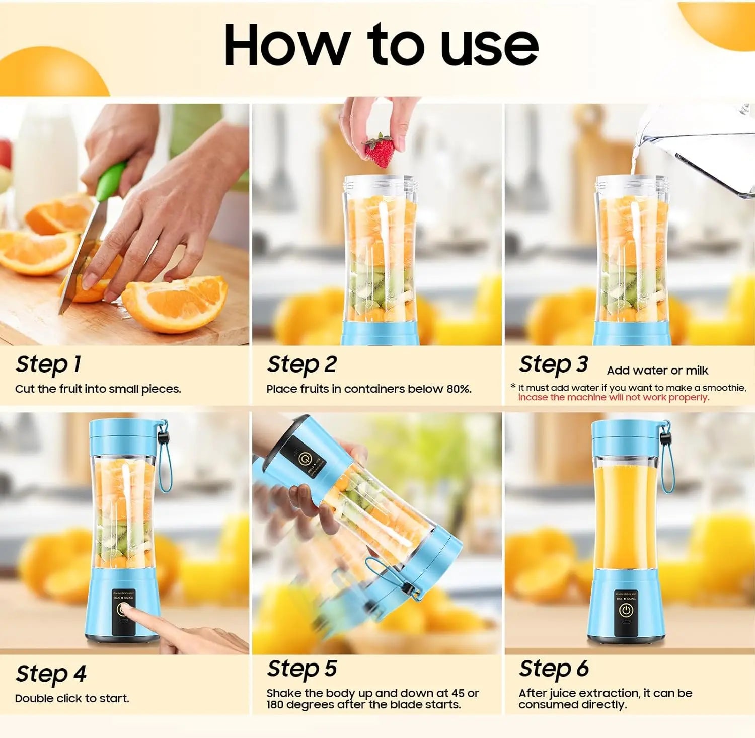 BlendGo – Personal Size Cordless Blender | Smoothies & Shakes On-the-Go